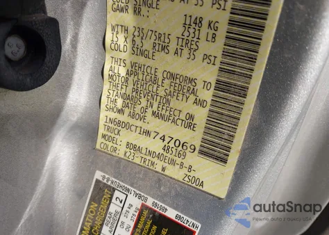 2017 Nissan Frontier S из США, поврежденный, VIN 1N6BD0CT1HN747069